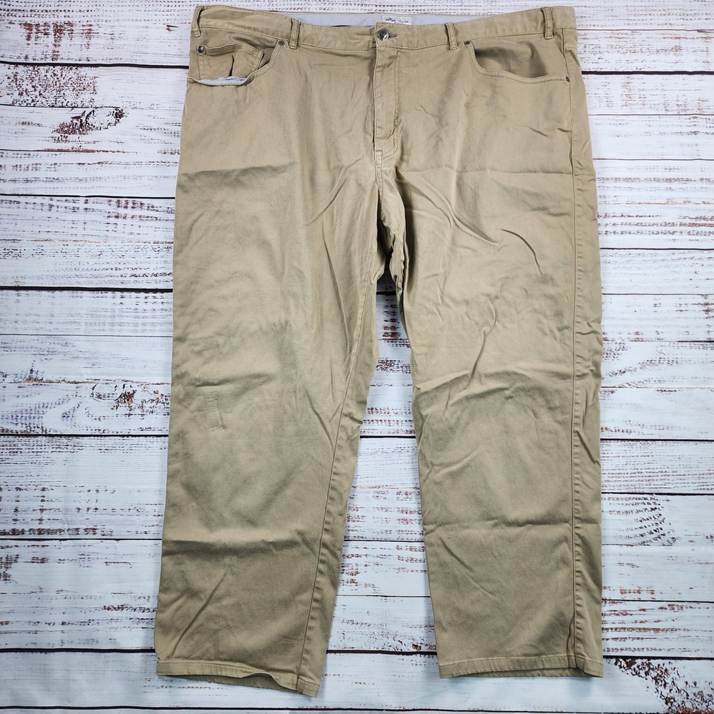 Peter Millar Ultimate Sateen Five Pocket Pants Mens 48x27 Khaki Stretch Classic
